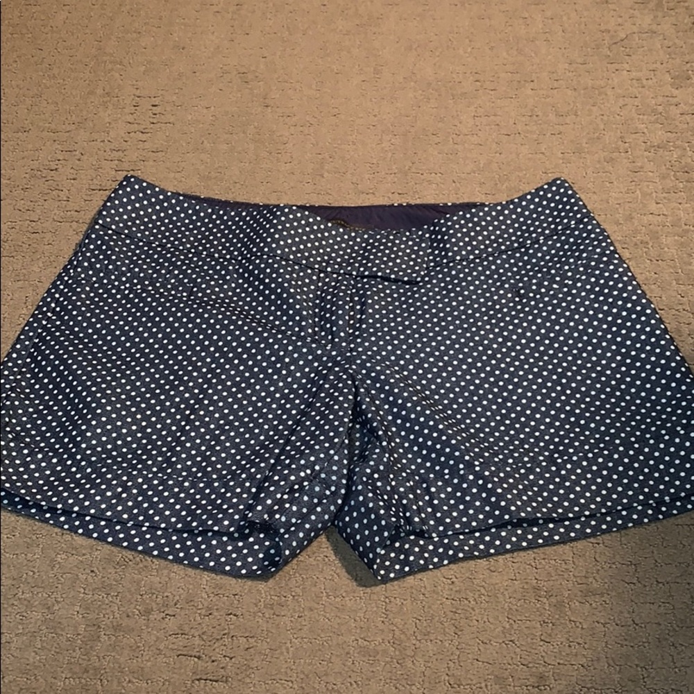 Short Shorts Navy/White Polka Dot Size 6 NWOT Cute